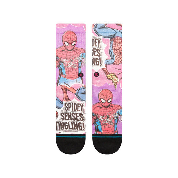 Stance Spidey Senses Crew Socks Purple