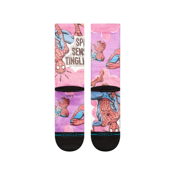 Stance Spidey Senses Crew Socks Purple