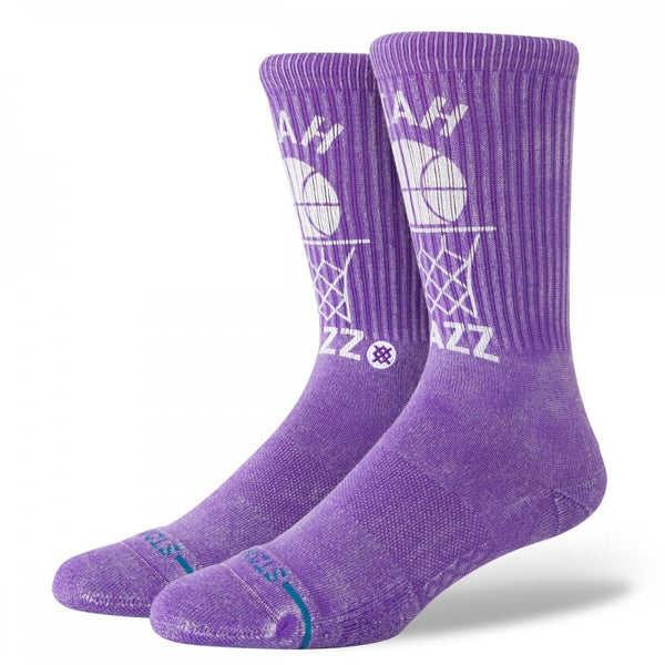 Stance Crew Socks NBA Vintage Utah Jazz Purple