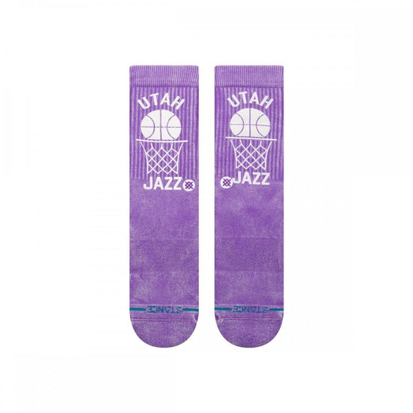 Stance Crew Socks NBA Vintage Utah Jazz Purple