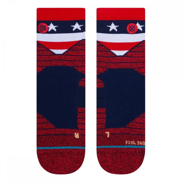 Stance crew socks American Quarter Red