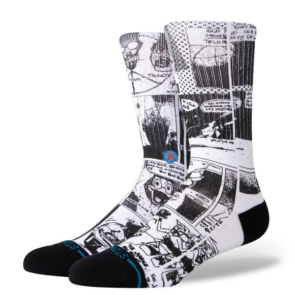 Stance crew socks The Sleeve Crew Black/White