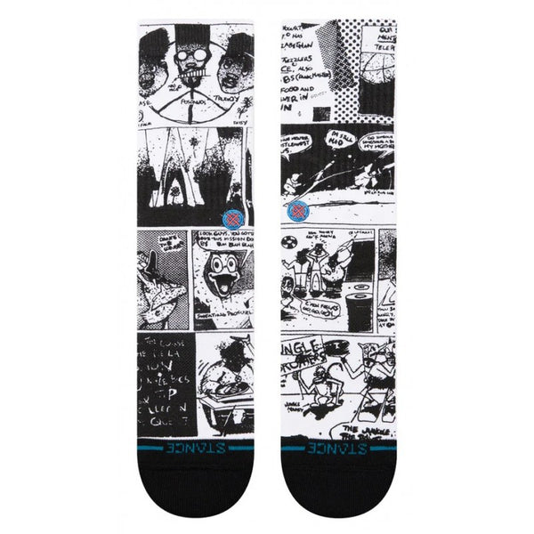 Stance crew socks The Sleeve Crew Black/White