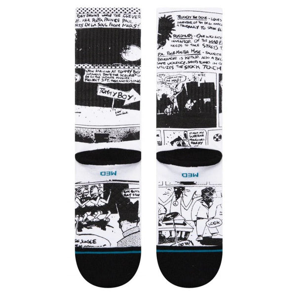 Stance crew socks The Sleeve Crew Black/White