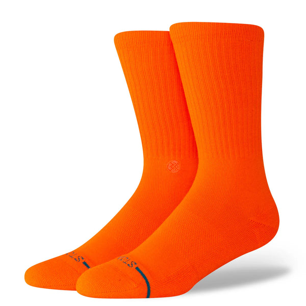 Stance crew socks Icon Neon Orange