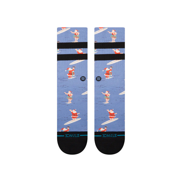 Stance crew socks Surfing Santa Crew Blue