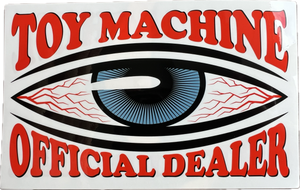 Toy Machine Sticker Official Dealer 15 x 9.5 cm