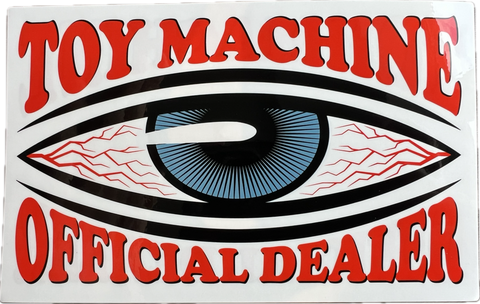 Toy Machine Sticker Official Dealer 15 x 9.5 cm