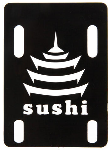 Sushi skateboard riser Pagoda 1/8" Black