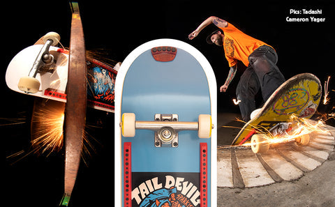 Tail Devil Rail Devils skateboard spark rails - Red