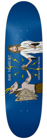 Toy Machine x Trasher skateboard deck Bury The Hatchet 8.88"