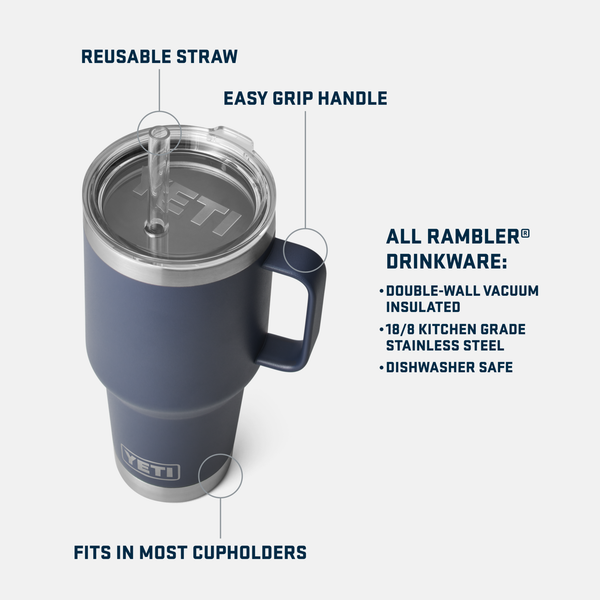 Yeti Rambler Straw Mug Insulated Ridgeline 35oz - 1L