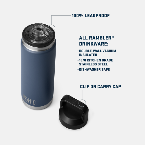 Yeti Rambler Bottle Insulated Sea View with chug cap 26oz - 769ml