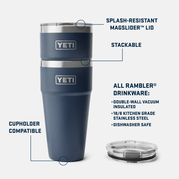 Yeti Rambler Stackable cup Seafoam 30oz