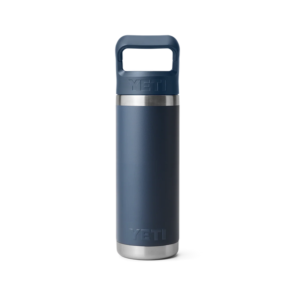 Yeti Rambler Straw Bottle Insulated Navy 18oz - 532ml