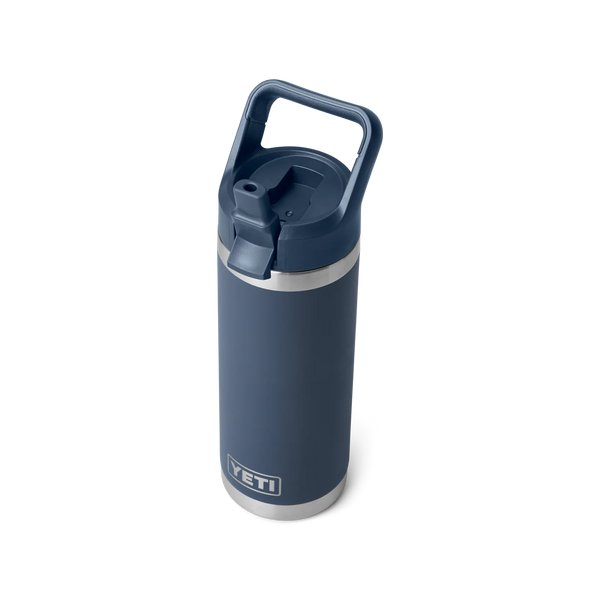 Yeti Rambler Straw Bottle Insulated Navy 18oz - 532ml