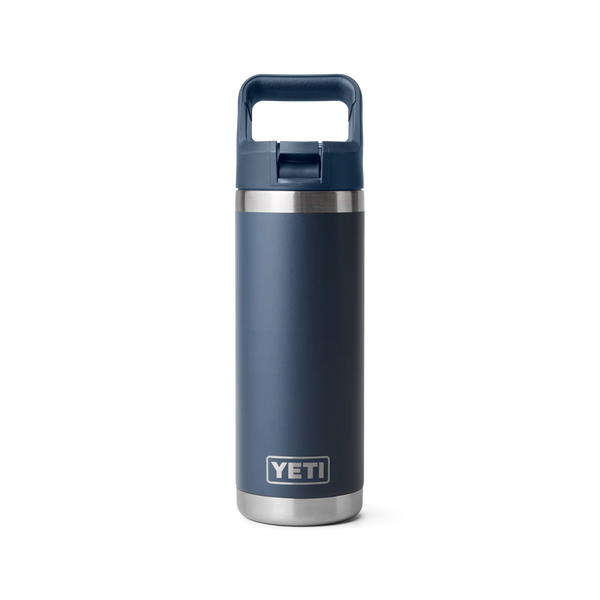 Yeti Rambler Straw Bottle Insulated Navy 18oz - 532ml