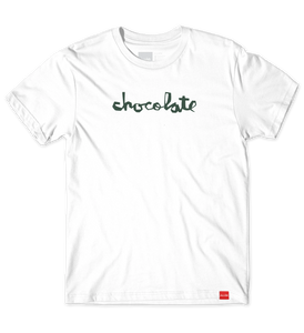 Chocolate skateboard Chunk Tee shirt white W45D3