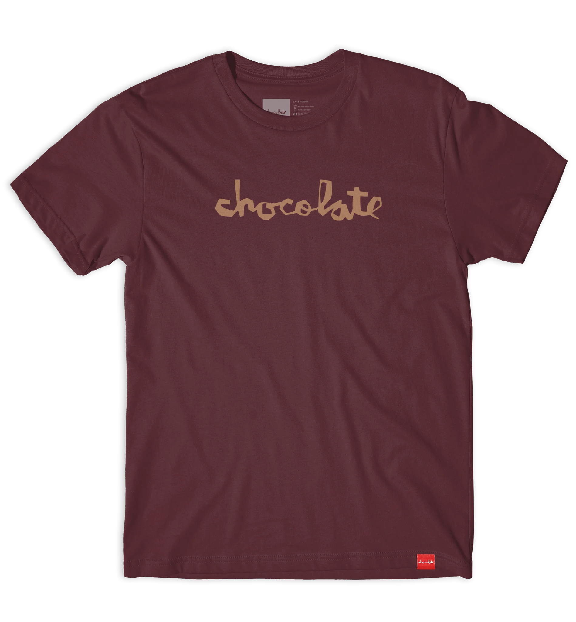 Chocolate Skateboards Chunk Tee Shirt Maroon W45D3