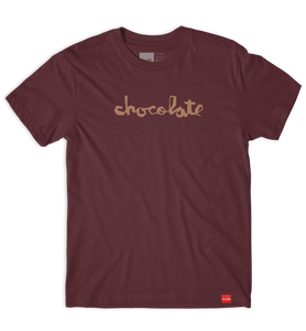 Chocolate Skateboards Chunk Tee Shirt Maroon W45D3