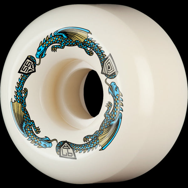 Powell Peralta skateboard wheels Dragon Formula V6 97A 56mm (Pack of 4)