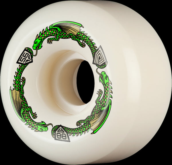 Powell Peralta skateboard wheels Dragon Formula V6 88A 56mm (Pack of 4)