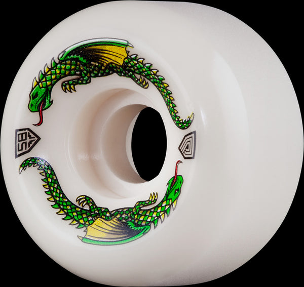 Powell Peralta skateboard wheels Dragon Formula 58mmx33mm 93A Off White 4 Pack