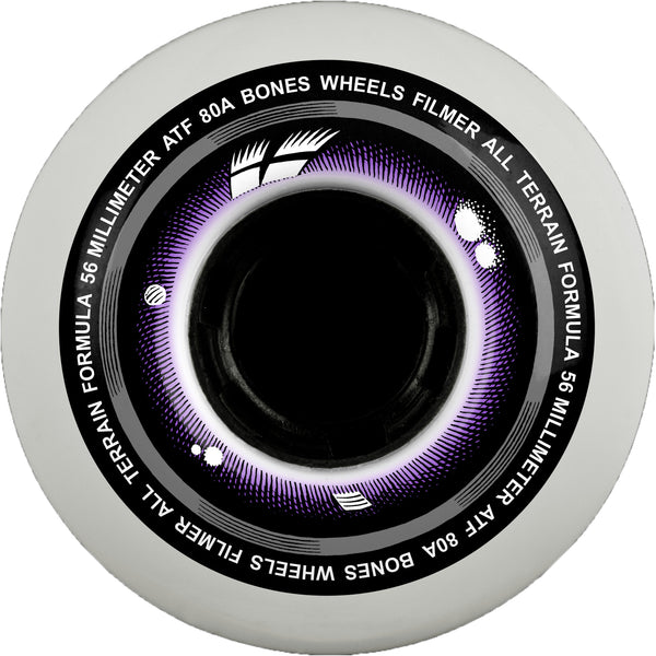 Bones skateboard wheels All terrain Formula ATF Filmers 60mm 80A of x4