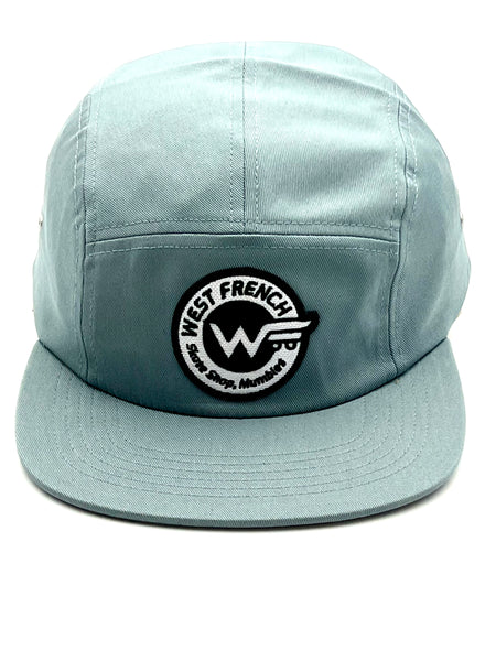 West French Five panel cap skate shop Mumbles Mineral - one size