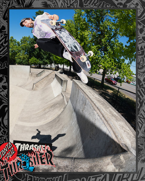 Santa Cruz x Thrasher Skateboard deck Thrasher Winkowski Primeval 10.34" SCR-SKD-5064