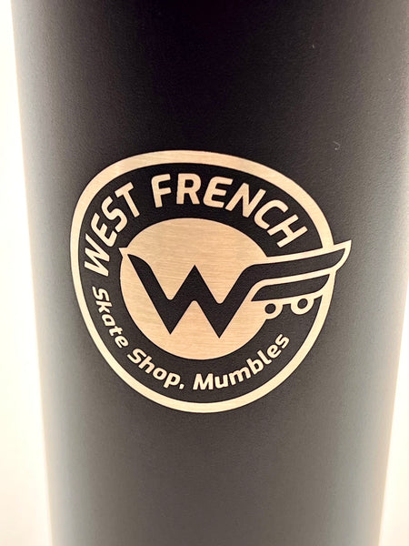 YETI x West French Mumbles Skate Shop Rambler Straw Bottle 26oz – Black Engraved Edition