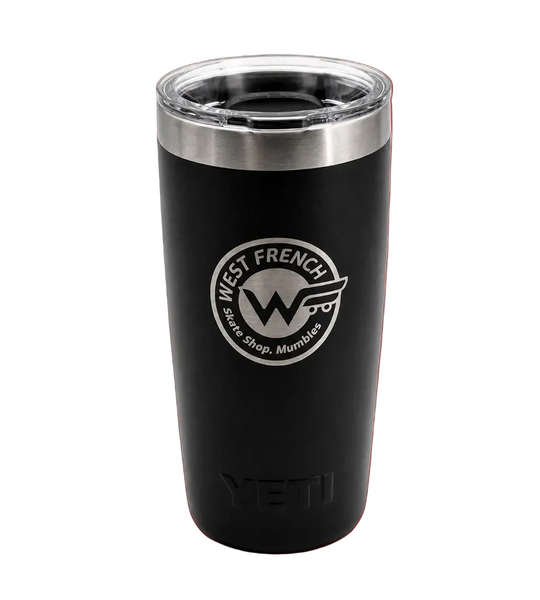 YETI x West French Mumbles Skate Shop Rambler Tumbler 10oz – Black Engraved Edition
