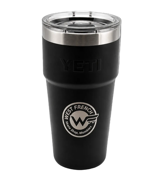 YETI x West French Mumbles Skate Shop Stackable Cup 20oz – Black Engraved Edition