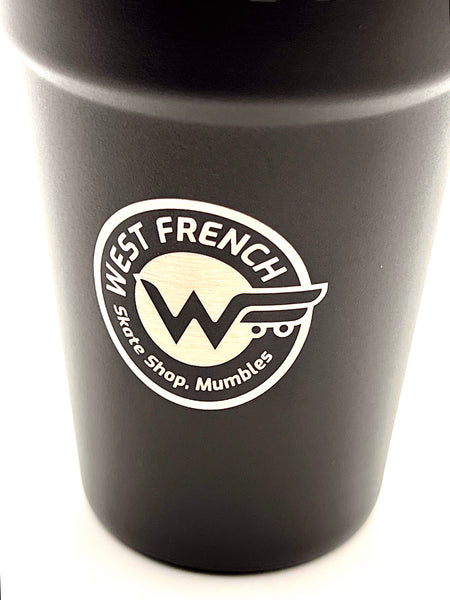YETI x West French Mumbles Skate Shop Stackable Cup 20oz – Black Engraved Edition