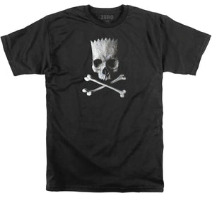 Zero Skateboards Tee shirt Camp Bart Black