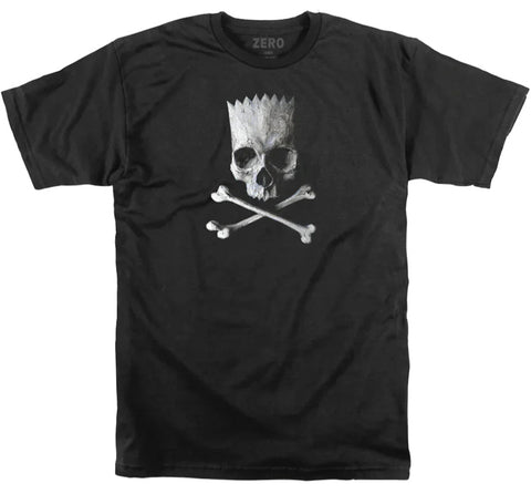 Zero Skateboards Tee shirt Camp Bart Black