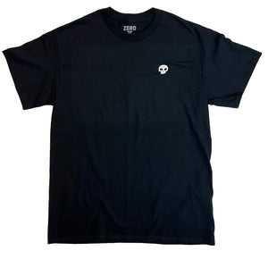 Zero Skateboards Tee shirt Mid Skull Black