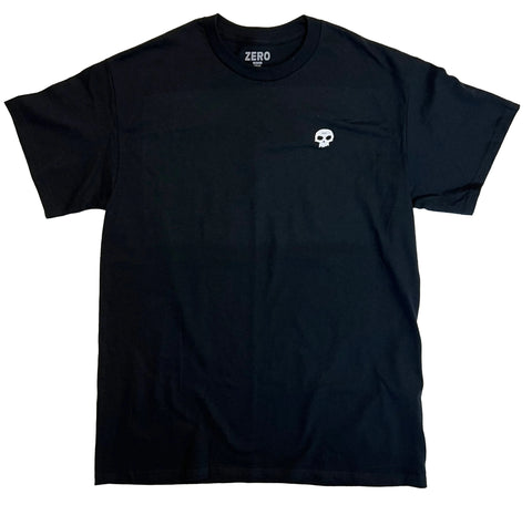 Zero Skateboards Tee shirt Mid Skull Black