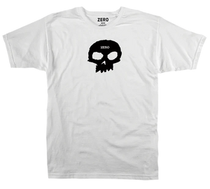 Zero Skateboards Tee shirt Single Skull White