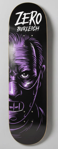 Zero skateboard deck Fright Night Hannibal Lecter Brandon Burleigh 8.5"