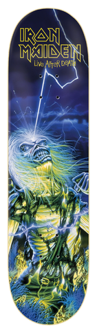 Zero skateboard Deck x Iron Maiden Live After Death 8.25"
