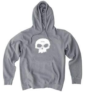 Zero skateboard Pullover Hoodie single Skull Grey