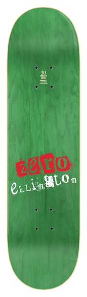 Zero skateboard deck Skull Stencil 30 years reissue Erik Ellington 8.25"