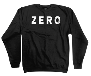 Zero skateboards Pullover sweat shirt Army crew Black