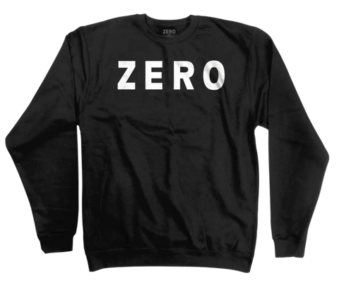 Zero skateboards Pullover sweat shirt Army crew Black