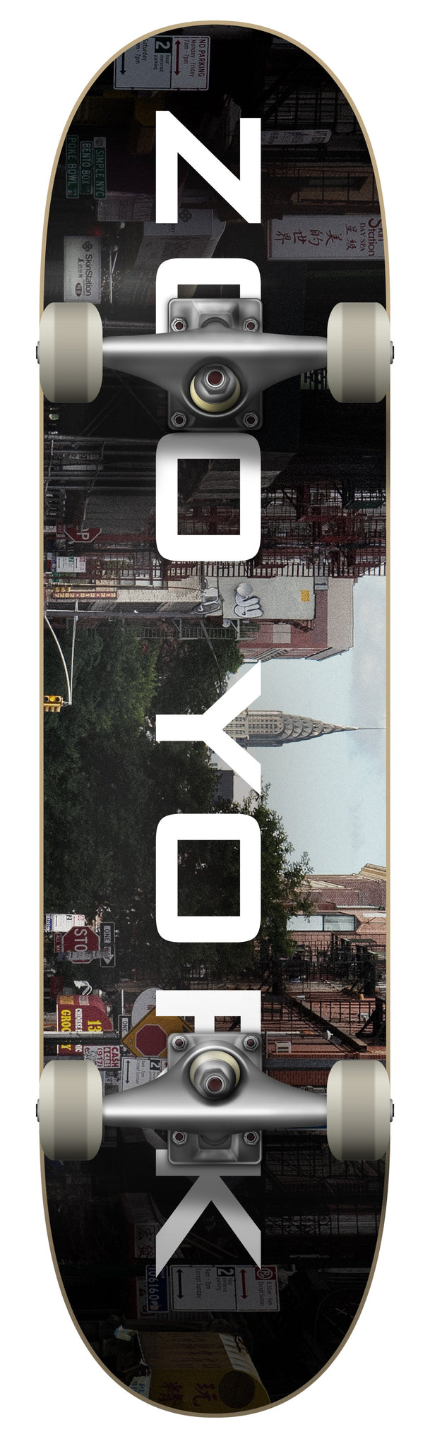 Zoo York skateboard complete OG95 Logo Block Chrysler 8"