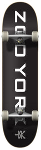 Zoo York skateboard complete OG 95Logo Block black/white 8"
