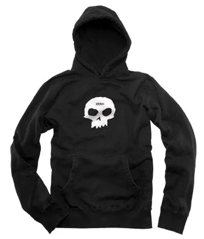 Zero skateboards Pullover Hoodie single Skull Black