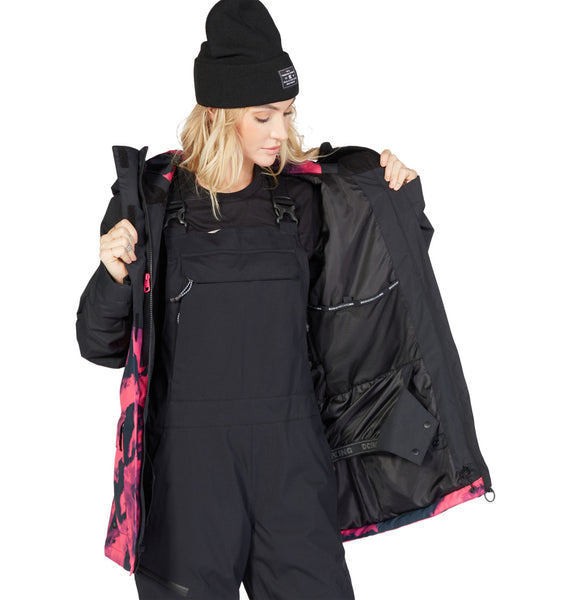 DC Shoes Cruiser Technical Snow Jacket for Women Black Pink Sample up to 60% off