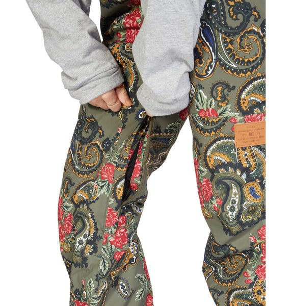 DC Crusade Technical Bib for Women Small Paisley Ivy Green Sample